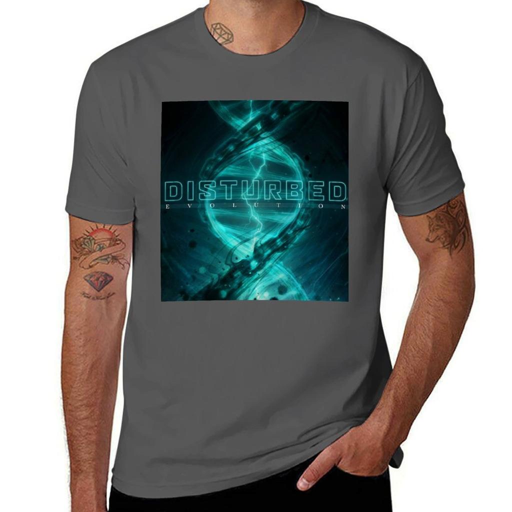 Dpit Disturbed Dpit Tour Dpit 2019evolution Gambar Dna Unisexusia In Black And Green Tshirt Casual Breathable Short Sleeve Top