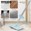 Microfiber Mop Retractable Household Cleaning No-washing Automatic Wringing Cleaning Mop Hand Wash Flat Mop 360° Rotation Wet and Dry Use