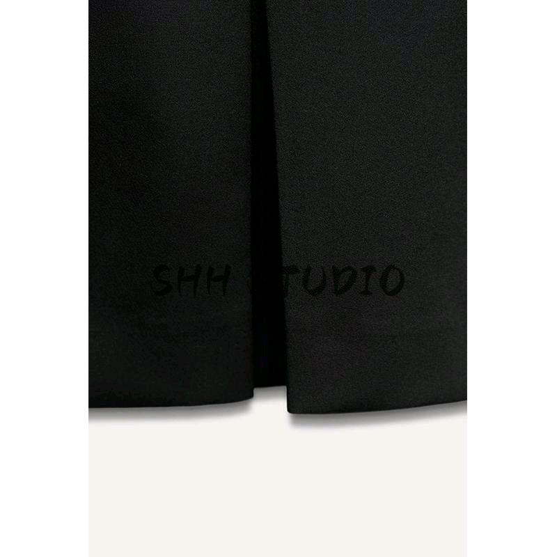 Spring New Women's Clothing French Simplicity Silm Sleeveless Lapel Zipper Mini Dress 8748841