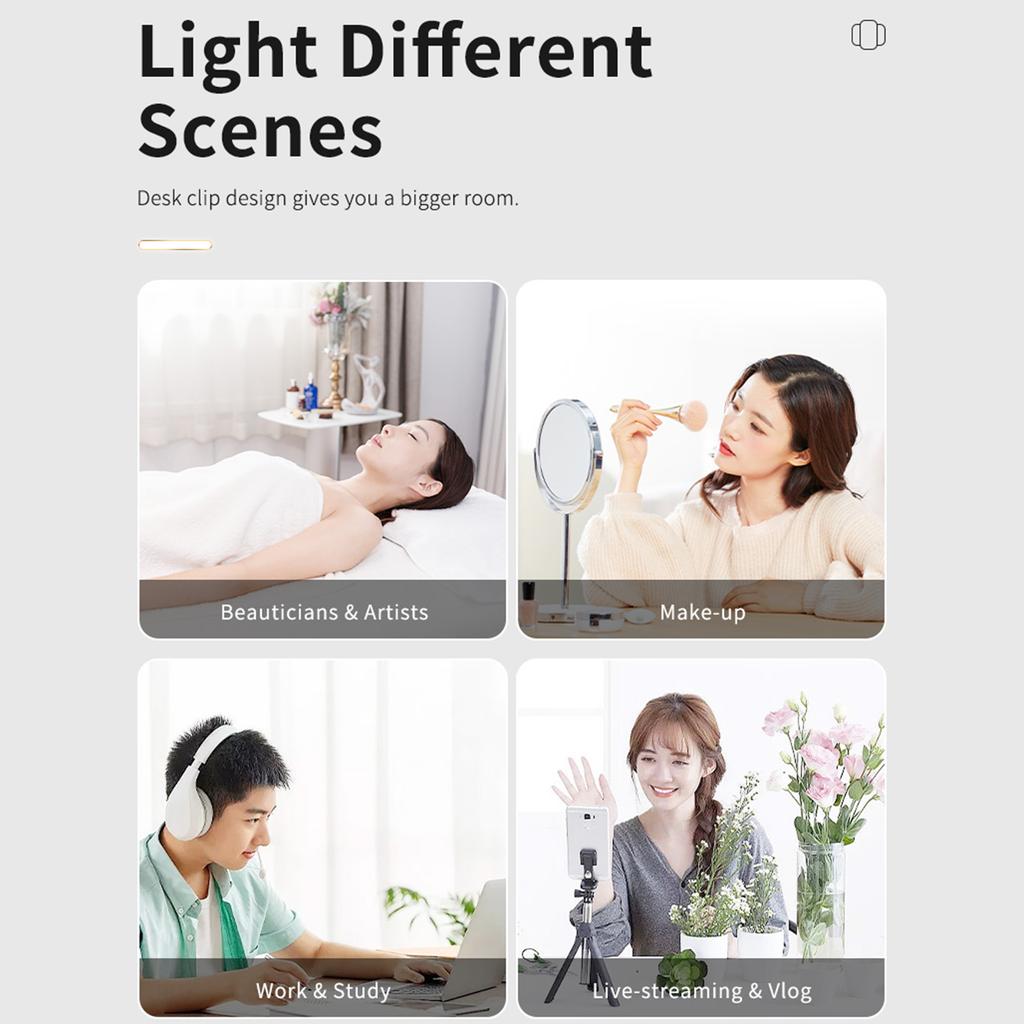 Half-circle Embroidery Curved Half Moon Beauty Salon Eyelash Light Tattoo Nail Eyebrow Lashes