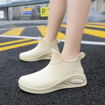 Японские дождевики, женская мода, короткая обувь для отдыха на природе, женская обувь для кухни, работы, нескользящая резиновая обувь, низкие водонепроницаемые дождевые сапоги