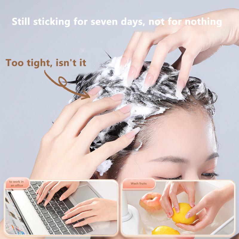 50 листов Двусторонняя клейкая лента Клей Наклейка Клей для накладных ногтей Для типсов накладных ногтей Прозрачная Желейная подушечка Накладные ногти Маникюр