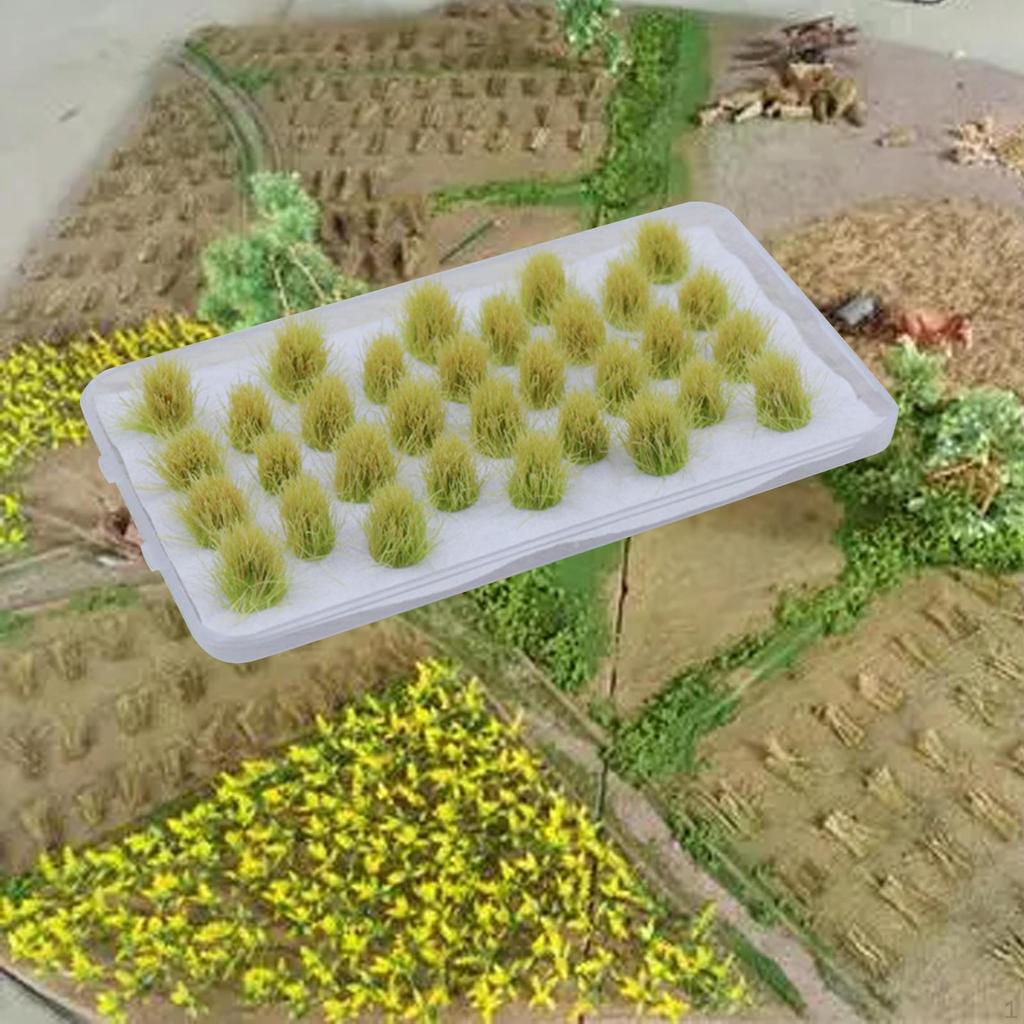 Модель травы Искусственный DIY кластер низменных кустарников пучок для