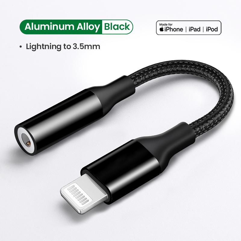 Адаптер для iPhone MFi DAC Lightning на наушники 3,5 мм USB TYPE C на адаптер 3,5 мм для iPhone 12 11 Pro max xr Aux кабель аксессуары для телефонов