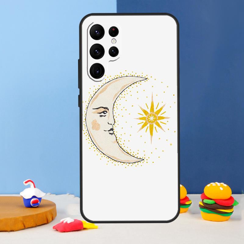 Чехол для телефона Sun Moon Art для Samsung Galaxy S24 Ultra S9 S10 S20 FE S22 S21 S23 Plus S25 Ultra Чехол Coque
