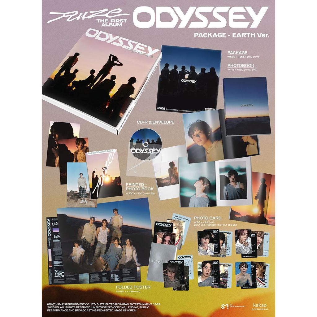 (PACKAGE Ver.) RIIZE [ODYSSEY] 1st Full Album