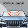 Car Front Window Sunshade Shield Folding Windshield UV Block Cover For Skoda SUPERB RAPID KAROQ Valve Stems & Caps