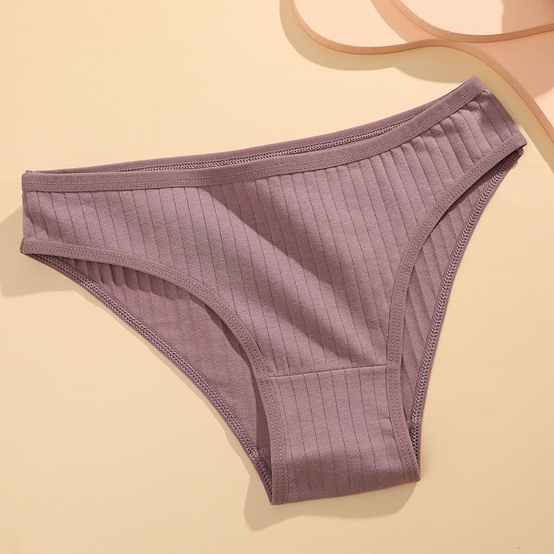 FINETOO Хлопковые трусики, женские однотонные трусики для женщин, сексуальные трусы, женские трусы M-XL