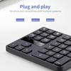 2.4G Беспроводная цифровая клавиатура Портативная 35-клавишная офисная клавиатура для финансового учета Встроенная