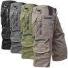 Уличные мужские водонепроницаемые шорты для мужчин, шорты с несколькими карманами, быстросохнущие шорты-карго, летние уличные шорты, повседневные прямые брюки