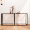 Console Table Transparent 160x35x75,5 Cm Tempered Glass