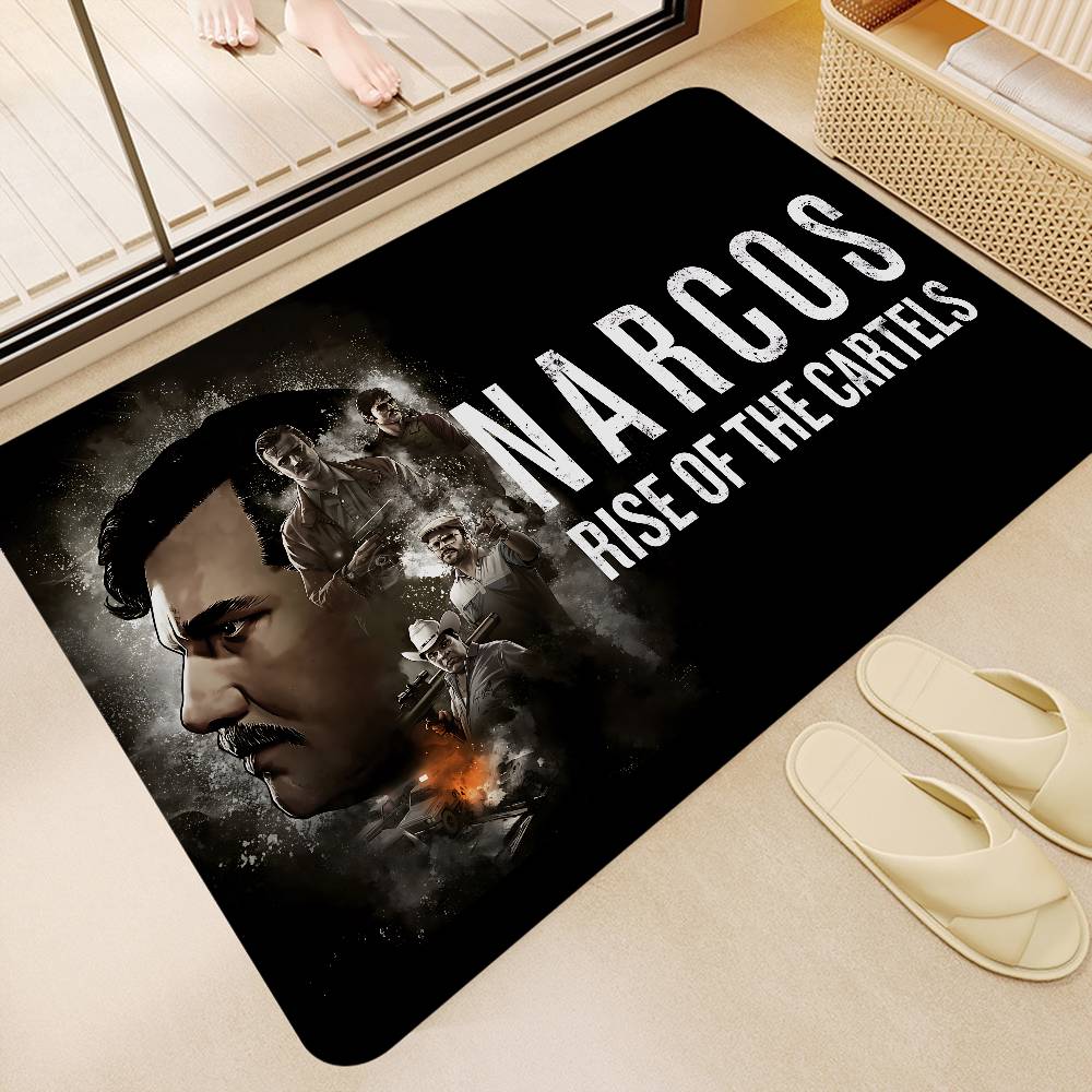 Movie N-Narcos TV Floor Mat Rectangle Anti-slip Home Soft Badmat Front Door Indoor Outdoor Mat Welcome Doormat