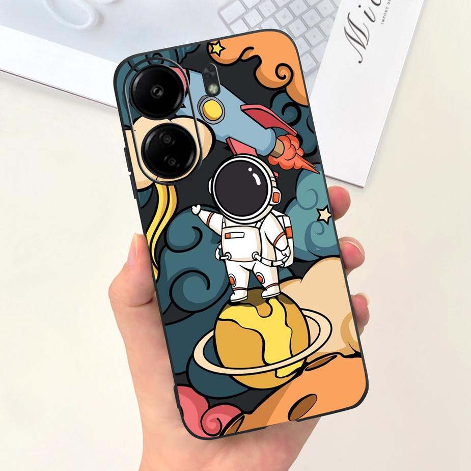 For Xiaomi Poco C65 Case Redmi 13C Cute Fashion Cartoon Cover Soft Silicone Phone Case For Xiaomi Redmi 13C Poco C65 C 65 Bumper