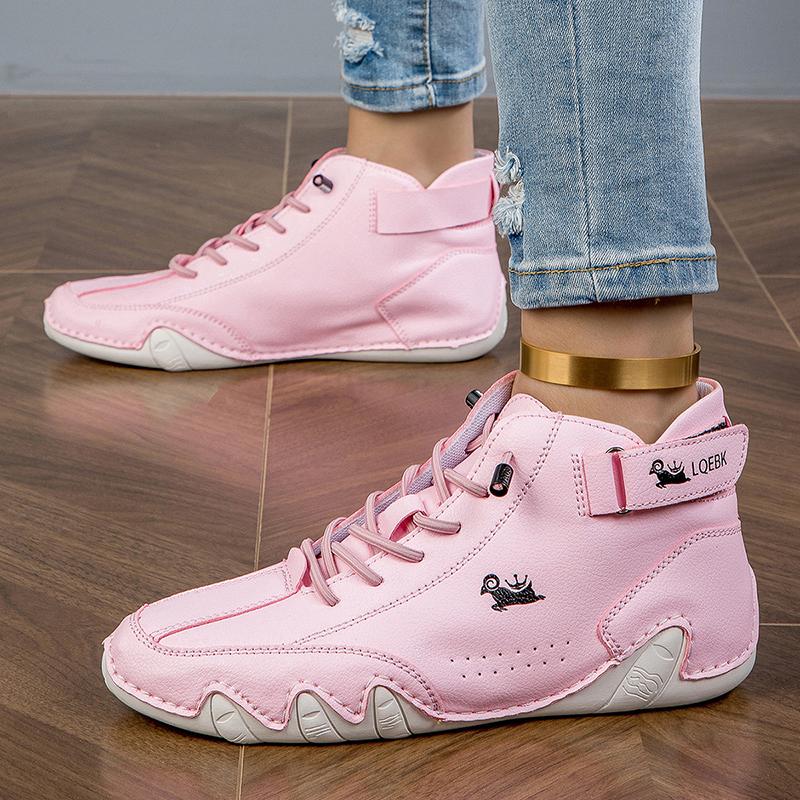 Women's Boots Lace Up Flat with Basic Ankle Boots Fashion Short Boots Waterproof Female Walking Shoes  Luxury Footwear