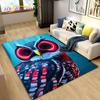 3D Cartoon Cute Owl Area Rug,Carpet Rug for Home Living Room Children's Bedroom Sofa Doormat Decor,Kitchen Non-slip Floor Mat