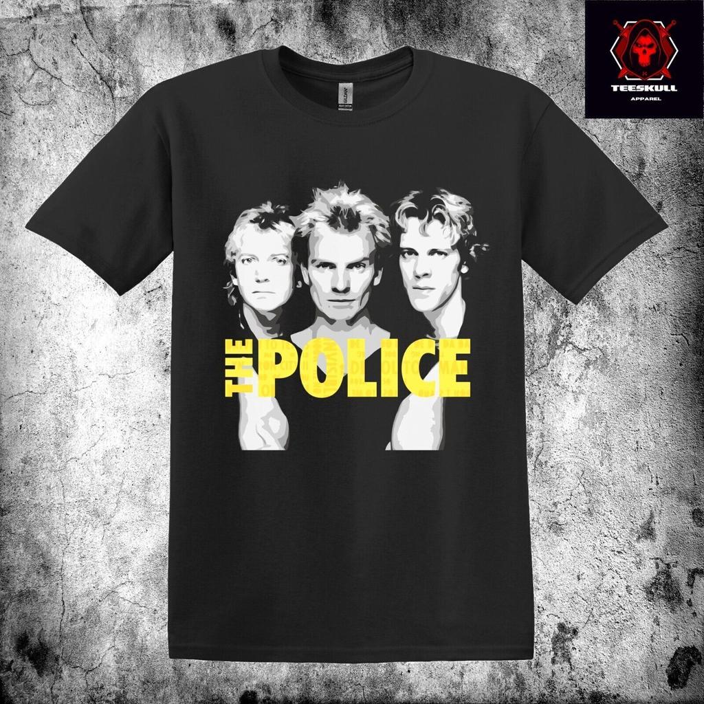 The Police Pop Rock Band Retro Music Tee Heavy Cotton Unisex T-shirt S3XL