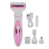 Electric Trimmer for Women USB Charging Electric Lady Clipper with Nose Hair Eyebrows Trimmer Heads