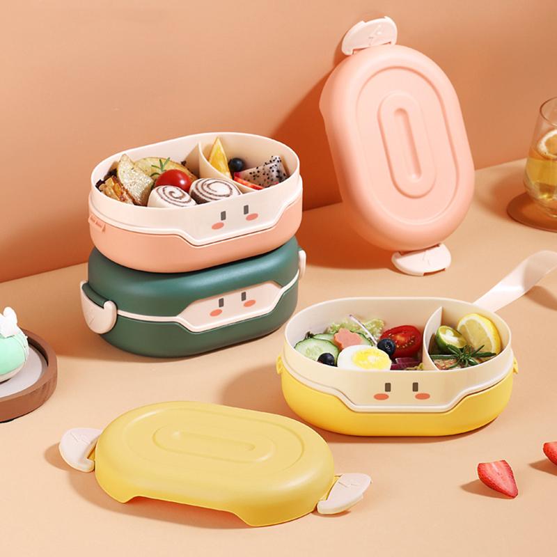 Милый ланч-бокс Bento для детей, школьников, японский стиль, герметичный ланч-бокс Bento, студенческий пищевой контейнер, ланч-бокс для микроволновки