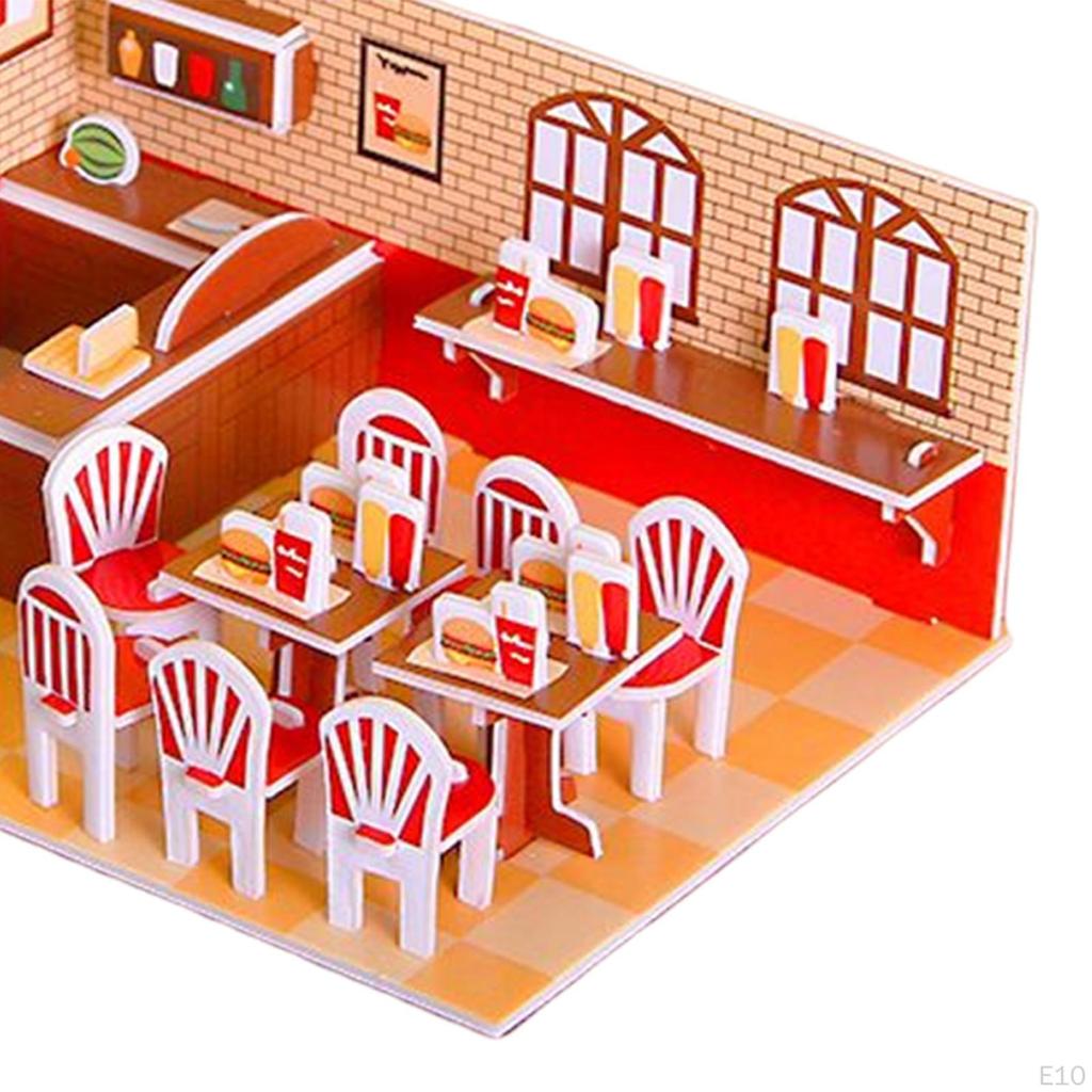 Модели зданий DIY Наборы Бумага и Пенопласт, Творческое Хобби, 3D Пазлы Игрушки для Детей,