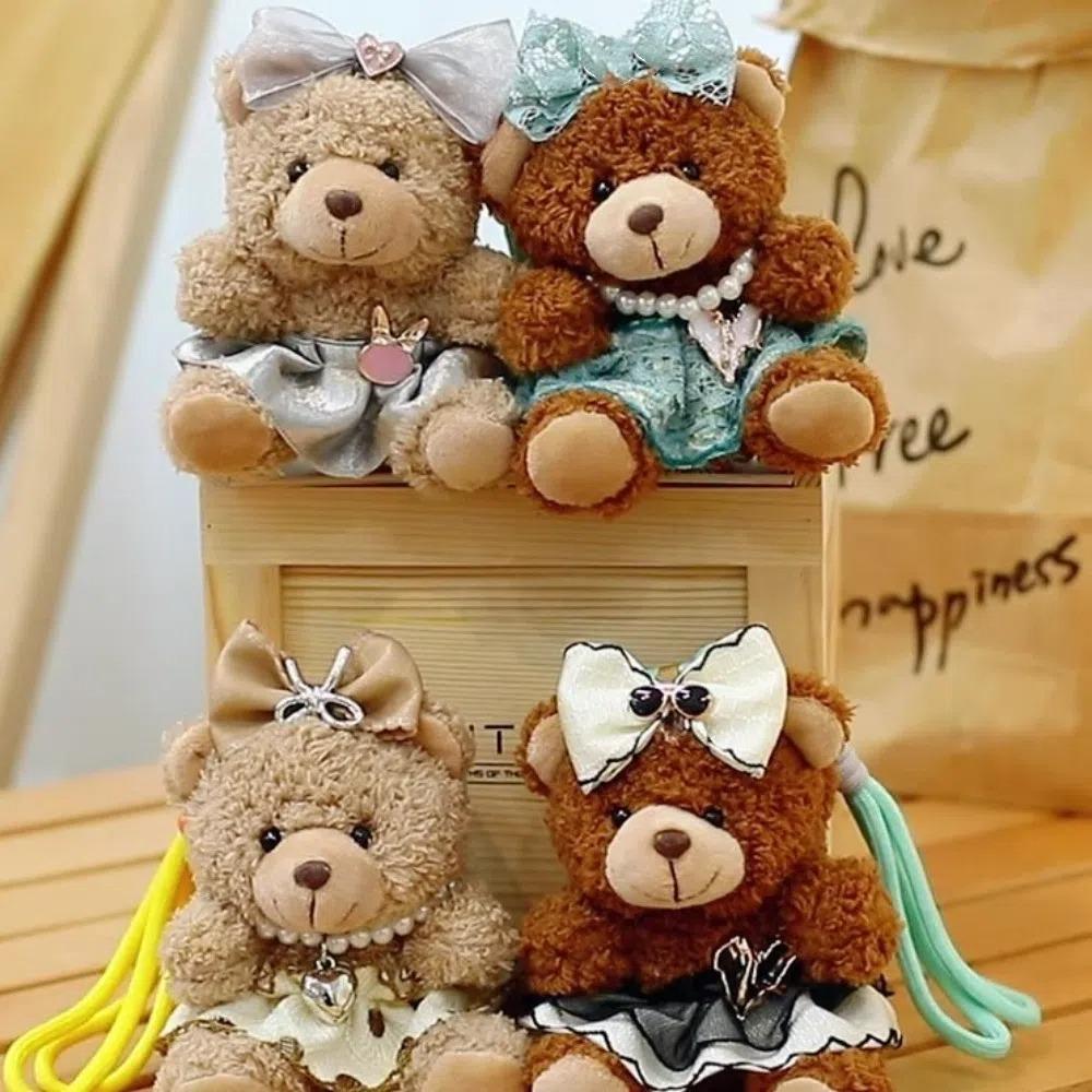 Украшения Медведь Брелок Милый Автомобильный Брелок Креативные Мягкие Куклы Рюкзак Декор