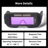 Eye Protection Automatic Dimming Eyeglass Large View Brazing Eyewear  Argon Arc Welding