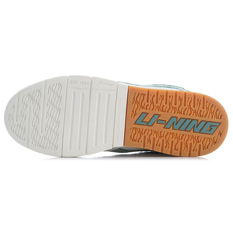 Li Ning Og-Slick X Weiwu нескользящие износостойкие сбалансированные легкие дышащие низкие кроссовки для скейтбординга женские кроссовки для скейтбординга белые зеленые AECR046-1