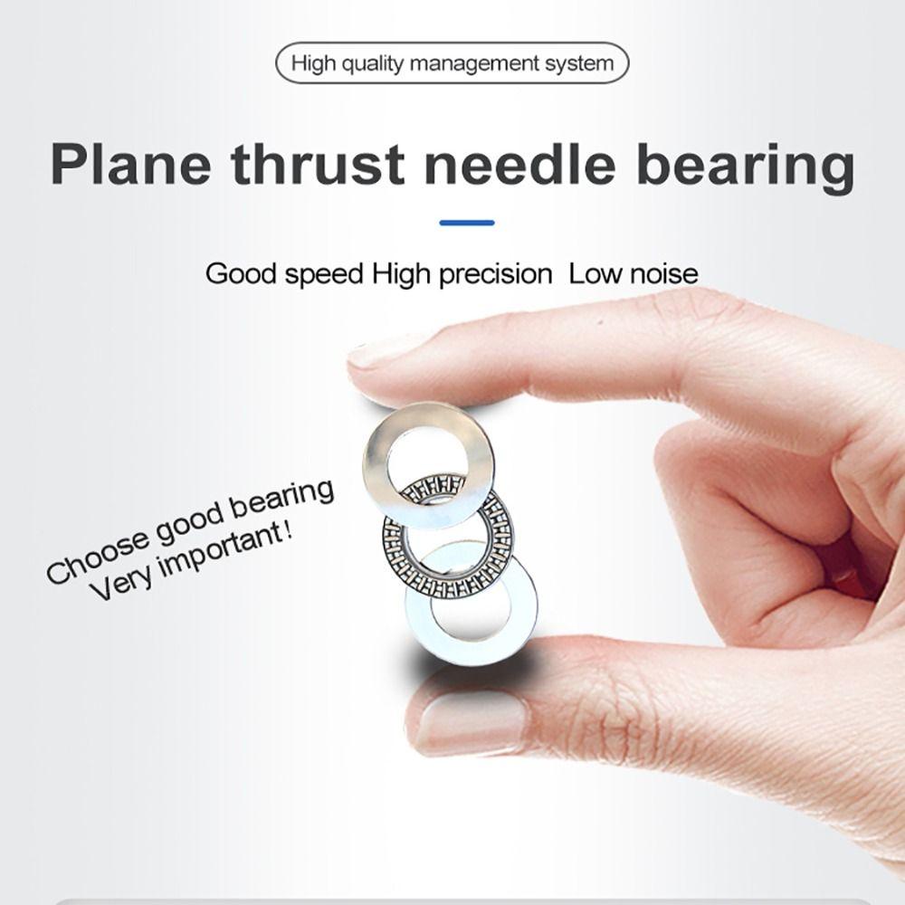 10Sets Steel Cage Thrust Needle Roller Bearing for Plane Axial Bearing Replacement