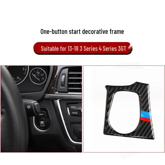 Модификация интерьера BMW 3 серии 320Li из углеродного волокна для F30: Декоративные накладки на панель КПП и воздуховоды центральной консоли.