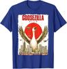 Humorous Goose GooseZilla Parody Japanese Art City Goose TShirt Funny Art Graphic Outfit Novelty Gift Streetwear Saying Tee Top
