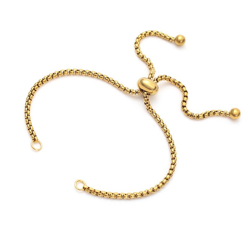 5Pcs/Lot Newly Titanium Steel Pull-out Style Extension Chain DIY Jewelry Making Adjustable Bracelet Accessories Wholesale