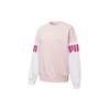 Power Color Blocking Crew Logo Sweatshirt Women Tops Pink 535187-16