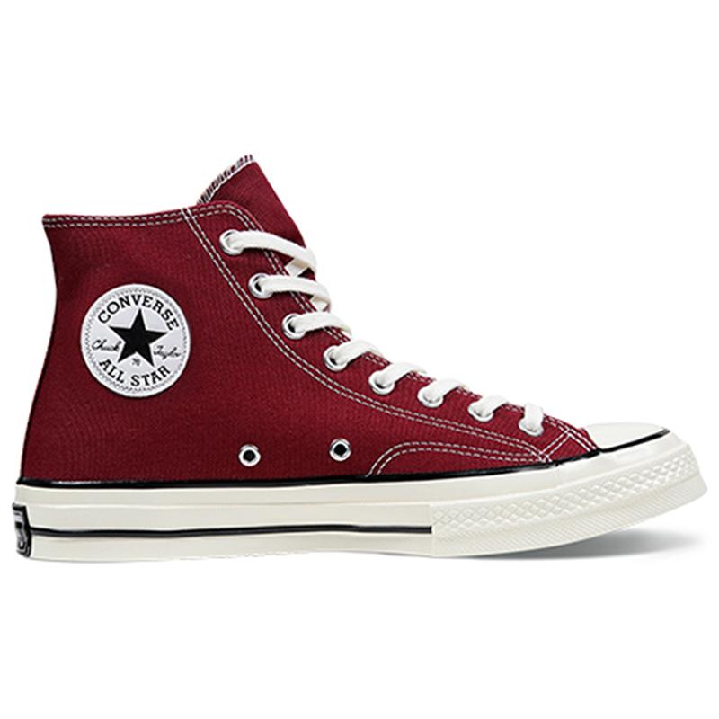 Converse 1970-е годы Chuck Taylor удобные повседневные высокие парусиновые кеды унисекс бордовый