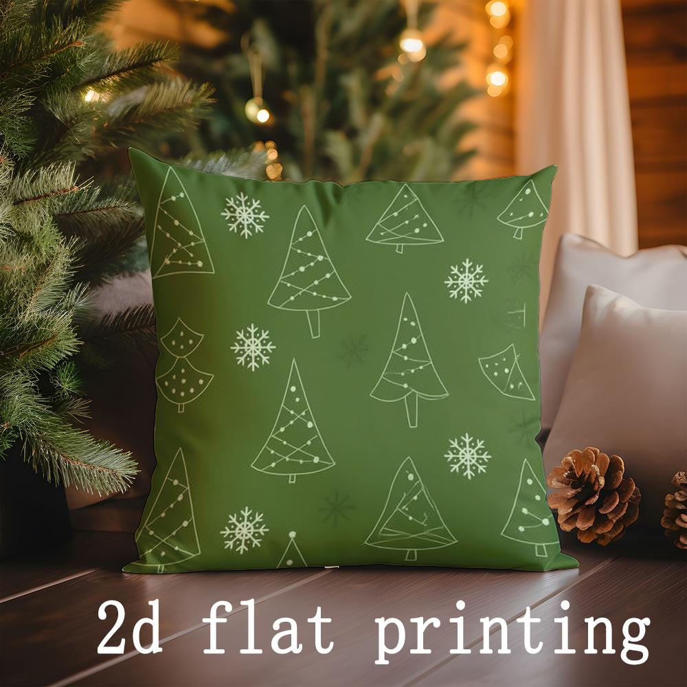 Home Decor Christmas Pattern Pillow Covers for Festive Decor Pattern Cushion Cover Suitable for Sofa Bedroom Car Pillow Cover