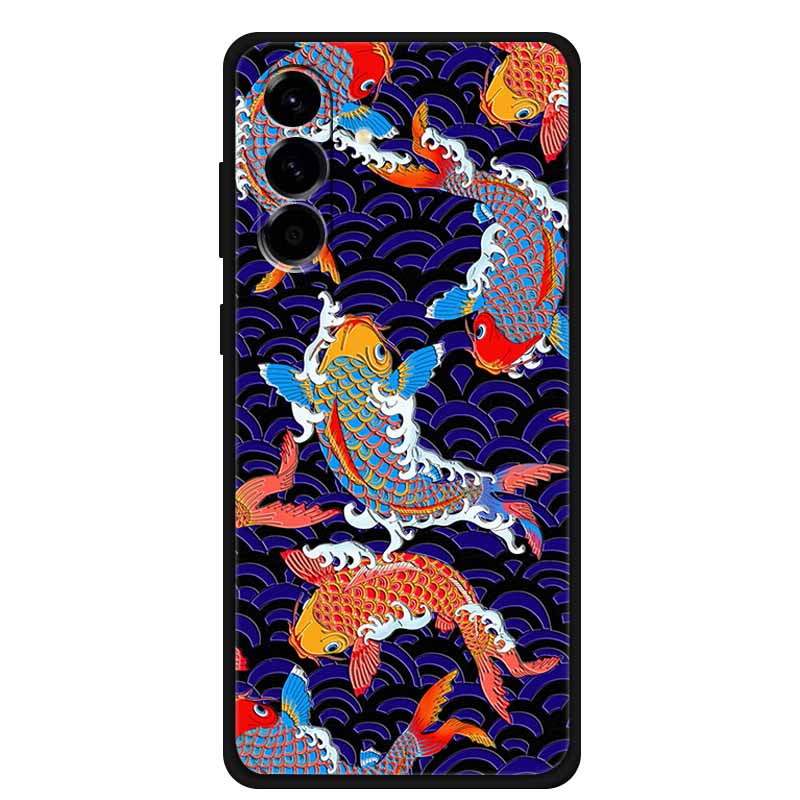 Для Samsung Galaxy A37 A57 A17 5G Чехол Ударопрочный 3D Рельефный Тисненый Роскошный Мягкий Силиконовый Чехол-Обложка для Samsung A57 A17 A37 5G