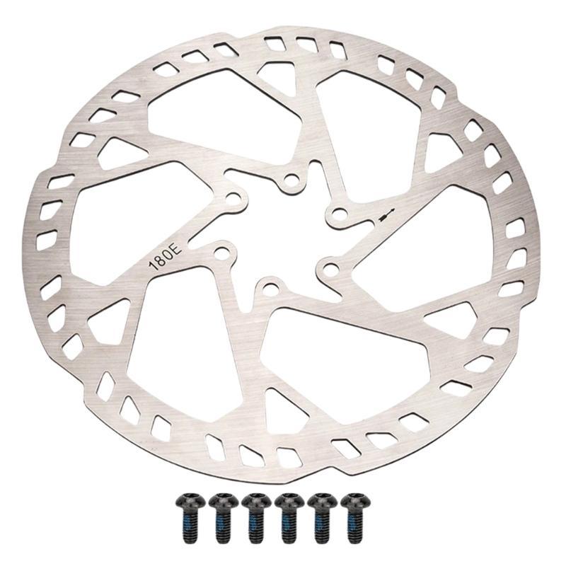 140/160/180/203/220mm Stainless Steels Disc Brake Rotor with Screws Bicycles Disc Brake Rotor for Road Bike, Mountain Bike