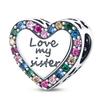 DIY Heart Charm Pendant Beads For Handmade Necklace Bracelet Jewelry Making Accessories