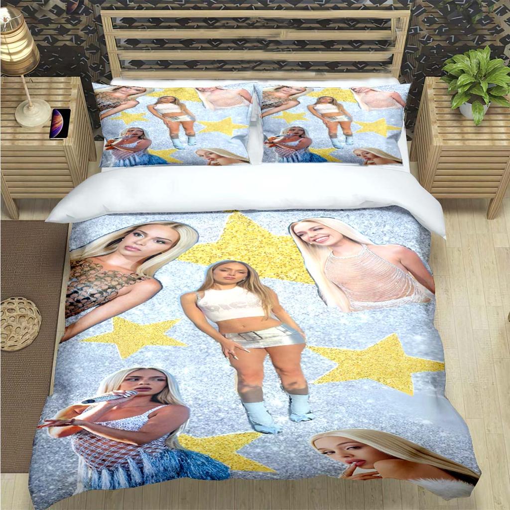 Fashion Spain Hot Female Singer B-bad G-Gyal Print Bedding Set Duvet Cover Comforter Bed Youth Kids Girl Boys Luxury Gift
