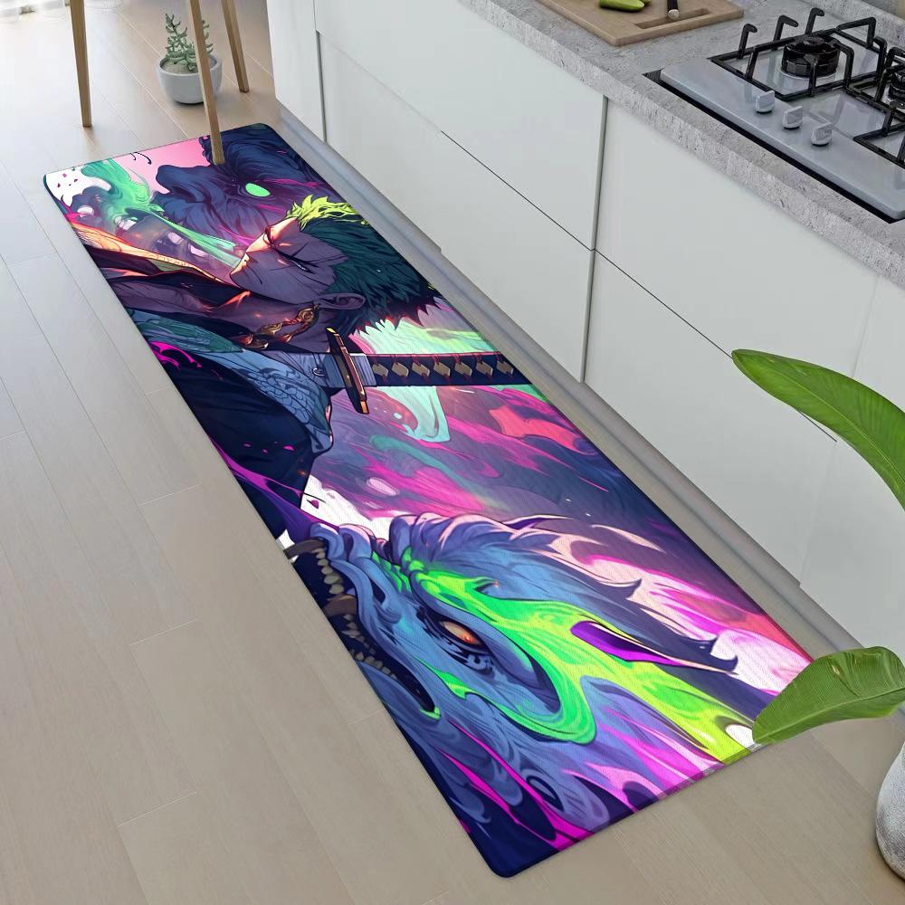 Entrance Front Door Doormat Cool LuffyS ZoroS Non-slip Kitchen Rug Living Room Rugs Balcony Bathroom Foot Mat Floor Mats Carpet