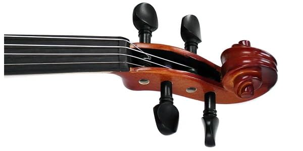 Комплект скрипки PLAYTECH, стандартный размер, струнодержатель со встроенным регулятором, 2 части, одинарная пластина на грифе из черного дерева, тюнер в комплекте, смычок 4/4,