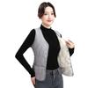 Autumn and Winter Down Cotton Vest Women Thickened Slim and Thin Inner Wear Large Size Short Vest