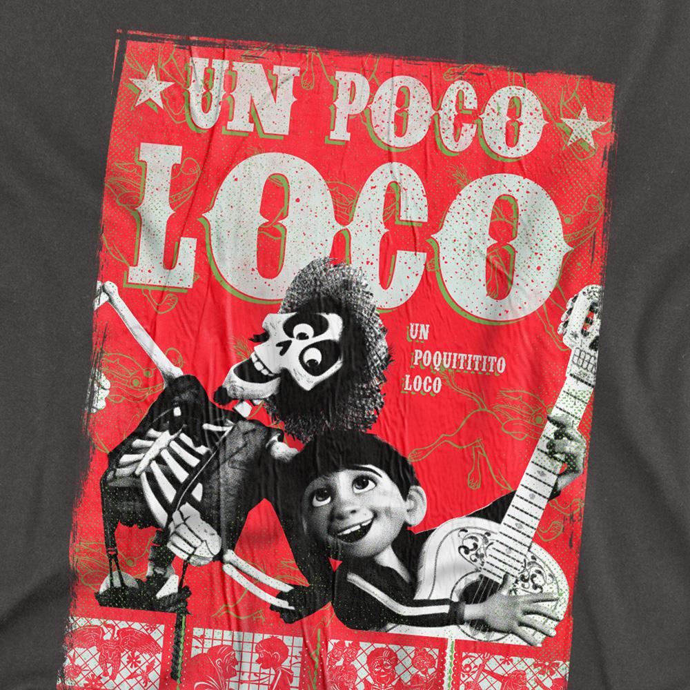 Coco Унисекс Взрослая Футболка с Постером Гектора «Un Poco Loco»
