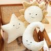 Cute Cartoon Sun Moon Star Stuffed Pillow Hip Protective Buttocks Cushion for Office Chair