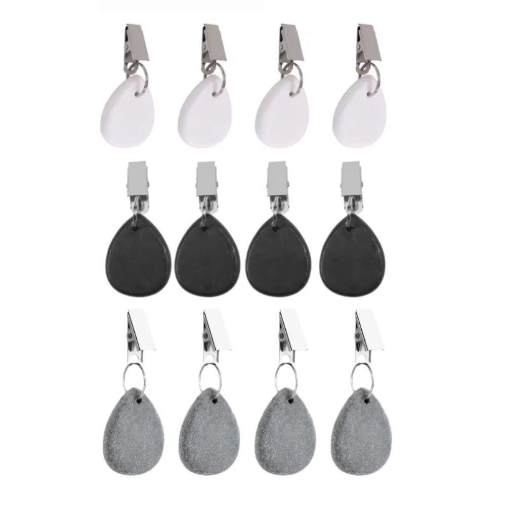 4PCS Windproof Marble Tablecloth Clip Decorative Table Cover Weight Tablecloth Drop  Picnic