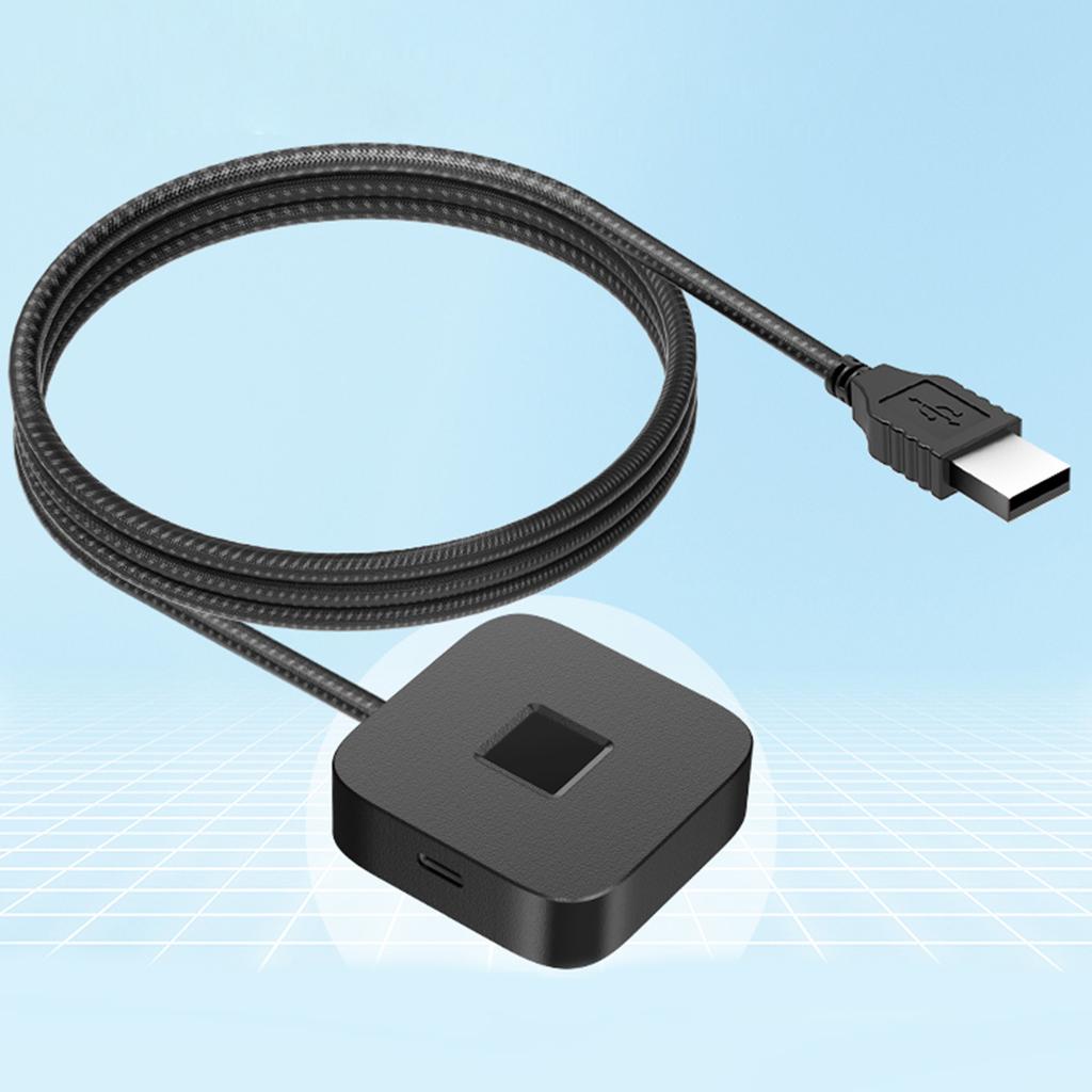 USB сканер отпечатков пальцев с USB-хабом Портативный USB регистратор отпечатков пальцев Биометрический сканер для входа по отпечатку пальца для Windows 11/10