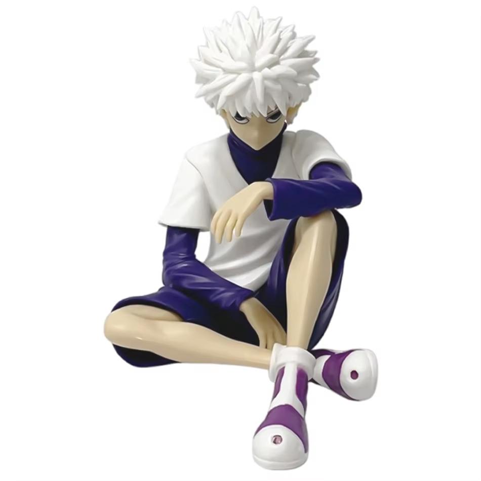 Аниме Pg Hunter×hunter Гон Фрикс Киллуа Золдик Статуэтка Сидящая Фигурка ПВХ Модель Коллекция Настольное Украшение для Автомобиля Игрушка для Взрослых