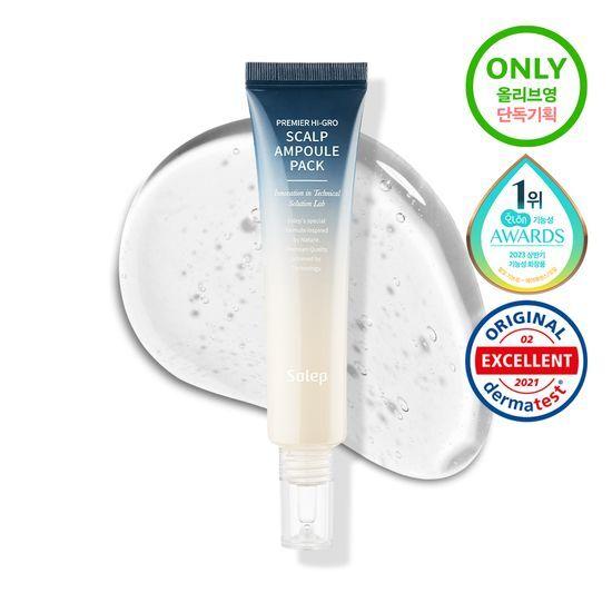 Solep Средство от выпадения волос/Успокаивающее средство для кожи головы/Охлаждающее средство, Питательная ампула для кожи головы 40 мл (+100 мл Шампунь против выпадения волос в подарок)