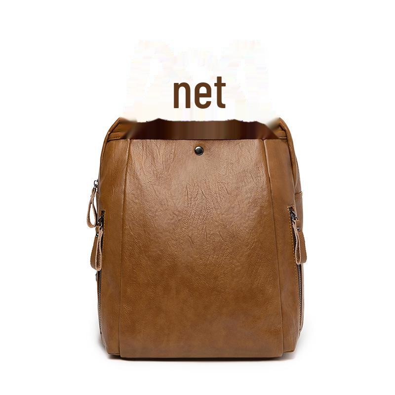 Women's 2025 Cross-Border Multifunctional Soft Leather Backpack: New Cowhide Casual Ladies Bag
