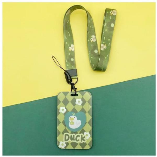 Держатель для карт с изображением фруктов, чехол для бизнес-бейджа из АБС-пластика, чехол для сотрудника, студенческий ремешок, держатель для удостоверения личности, имени