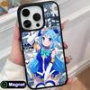 Konosuba Аква Матовая Поверхность Чехол для Мобильного Телефона Magsafe для iPhone 17 16 15 14 13 12 11 Air Pro Max Plus Цветной Чехол