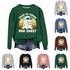 Women Autumn Winter Tops Women's Long Sleeve Sweatshirt Casual Crewneck Loose Fit Pollover Fleece Tops
